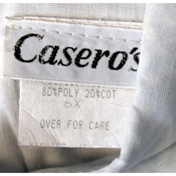 Casero's Blue Gingham Dress w/Hair Bow sz 6x Country Classic Party Easter Specia - Picture 9 of 11